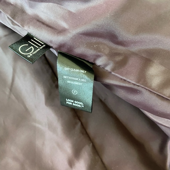 NWT Kenneth Cole wool faux fur collar burgundy women’s coat size large. - Picture 14 of 16